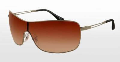 China Carbon Fiber Frames Caravan Metal Sunglasses With Gradient Brown Lens for sale