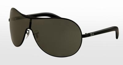 China Various Sizes RB3455E 002/71 Black Frame Caravan Metal Sunglasses With Green Lens for sale