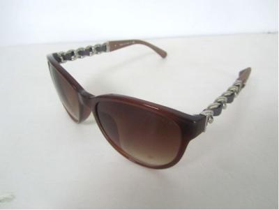 China CH5215Q Ladies Real Channel Sunglasses 2012 In Brown Mix Silver 61mm Frame C1276/3B for sale