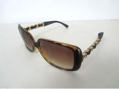 China CH5208Q Authentic Channel Original Sunglasses In Tortoise Mix Gold Frame 58mm Size for sale