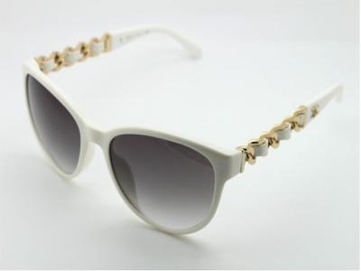 China CH5215Q / C.504 / 3B Channel Sun Glasses for Women In White Mix Gold 57mm Size for sale