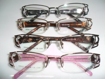 China 2012 new style fashion half rim optical glass frames for women for sale