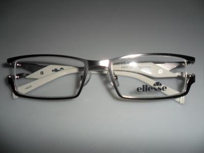 China Unisex vintage optical glass frames in black square frame with white leg for sale