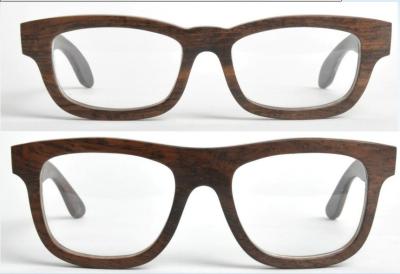 China Custom made wooden handmade eyeglasses with coating / spraying / enamel plating for sale