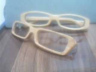 China Full rim yellow and white solid wooden handmade eyeglasses at factory price for sale