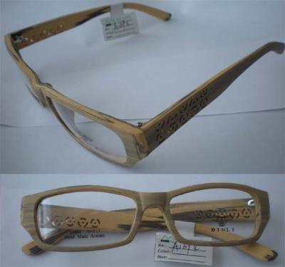 China Comfortable wearing bamboo handmade eyeglasses for celebrities, vacation for sale