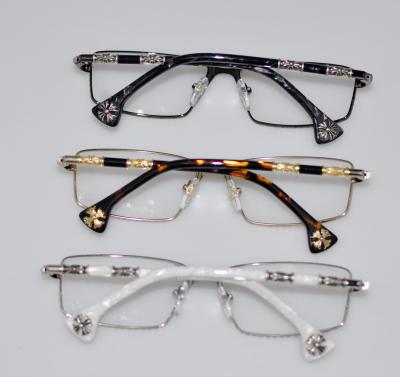 China Full-rim HEAD FROST-A Chrome Hearts Frames with 52-15-143mm Size for sale