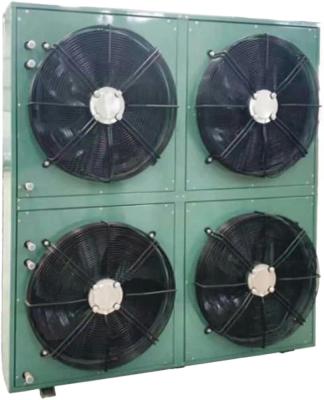 China Refrigeration Parts Air Cooled Refrigeration Copper Condenser With Fan Motor for sale