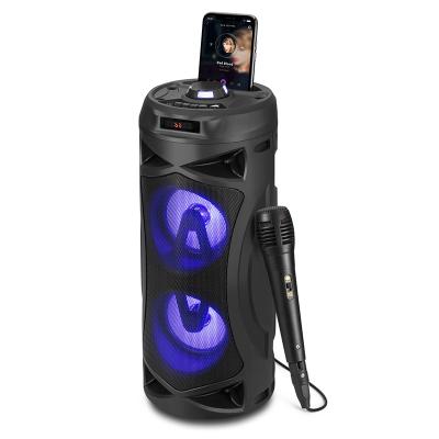 China Mini System Wireless Speaker 4 Inch*2 10W Speaker Karaoke DJ System Outdoor Indoor Function For Outdoor Indoor Party for sale