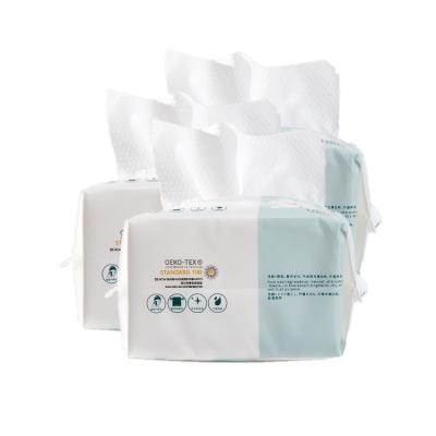 Cina Gorgeous pearl grain surface Meanlove Disposable Box Bag Cotton Tissue Face Towel Facial Cotton Tissues in vendita