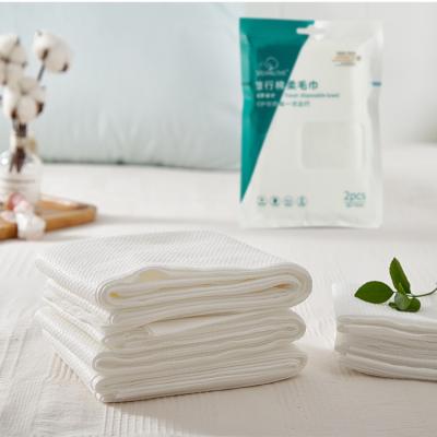 중국 Child-Proof Portable cheap soft disposable bath towel 75 gsm 55 x27.5 inch 1 pack towel sets 판매용