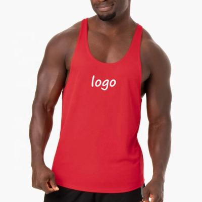 China Wholesale QUICK DRY custom logo gym men's tank top bodybuilding fitness men's tank tops for sale