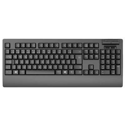 China Modern Membrane Design Economical Lobby With Cardreader Keyboard Wired Computer Gaming Keyboards for sale