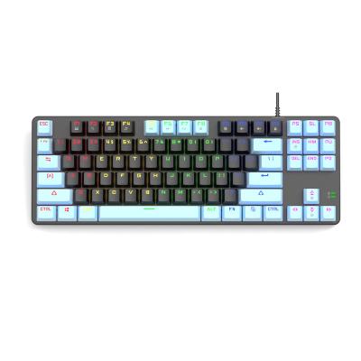 China Victory-lock Mechanical Keyboard Set Double Color Injection Keycaps Design 87 Key Mechanical Keyboard for sale