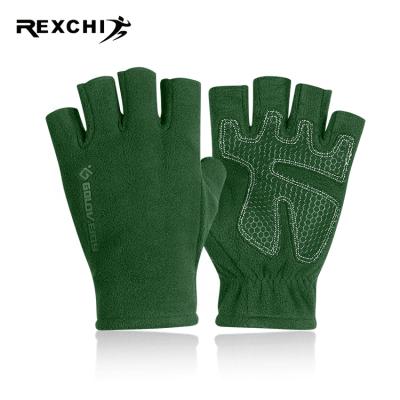 China REXCHI DB13 Half Finger Racing Motorcycle Touch Screen Keep Warm Half Finger Motorcycle Breathable Powered Riding Gloves For Motorcyle for sale