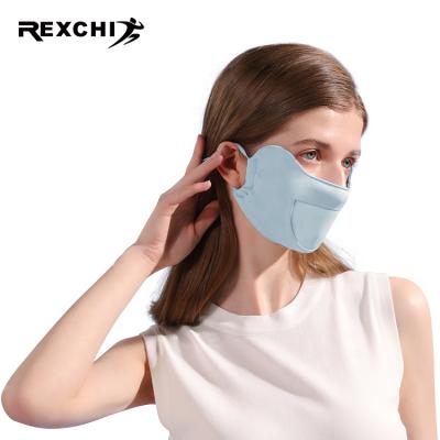 China REXCHI XKZ46 Wholesale Quick Dry Washable Dustproof Reusable Ice Maskes Silk Cool Designer Breathable Facemasks Cover Face Mask Custom for sale