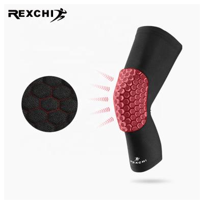 China Adult REXCHI HX12 Honeycomb Knee Pad Breathable Sleeve Anti-Slip Support Cycling Knee Pads Cycling for sale