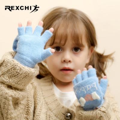 China REXCHI DRST27 REXCHI DRST27 Single Finger Design Korean Velvet Windproof Thick Recycling Rising Sports Warm Pink Gloves for sale