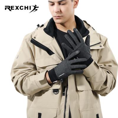 China REXCHI DB54 Sports Outdoor Fast Delivery Thickened Fleece Lined Touch Screen Windproof Non-slip Gloves Cycling Winter Gloves for sale