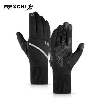 China REXCHI DB43 Unisex Breathable Top Gloves Bike Mountain Bike Gloves Anti Slip Long Finger Cushioned Padded Top Gloves for sale