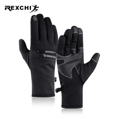 China REXCHI DB12 Unisex Breathable Full Finger Cycling Bike Cycling Glove Anti-Slip Shock Absorbing Sports Club Leather Equipment With Gloves for sale