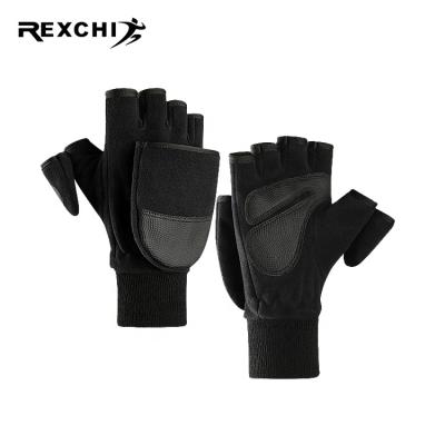 China Wholesale Unisex REXCHI DB44 Outdoor Sports Breathable Anti-Skid Quick Dry High Speed ​​Racing Gloves Cycling Gloves Half Finger for sale