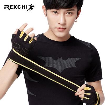 China New REXCHI XG01 Unisex Fitness Half Finger Gloves For Men Weight Lifting Dumbbell Exercise Outdoor Cycling Breathable Gloves for sale