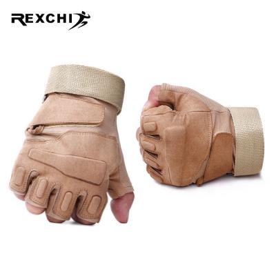 China Useful REXCHI XT04 Half Finger / Army Outdoor Sports Training Fingerless Kick Hunting Military Knuckle Hard Touch Screen Gloves Tactical Half Finger for sale