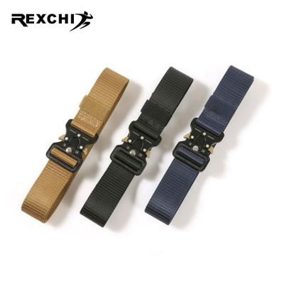 China REXCHI PD03 High Strength Adjustable Safety Rescue Military Heavy Duty Belt for Outdoor Sports and Tactical Hunting Belts for sale