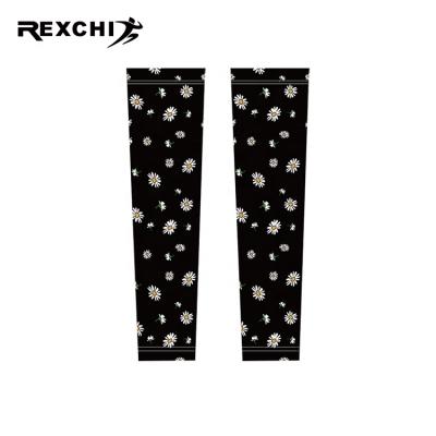 China REXCHI Breathable HB29 Good Selling Fashion Summer Sports Arm Sleeves With Thumb Holes Golf Arm Sleeve Set for sale