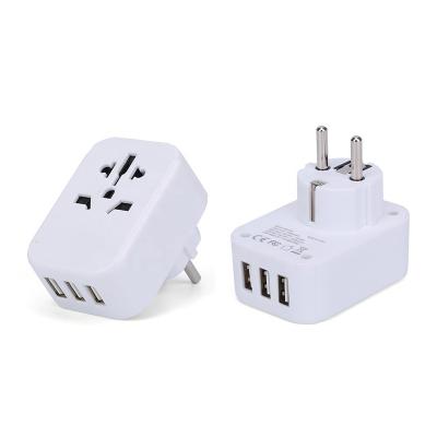 China BS8546 USB Charger Wall Plug Quick CB Europe Travel Socket Adapter Plug Travel Residential/Multipurpose Universal Electric Adapter Power for sale