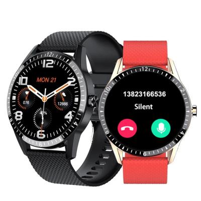 China MP3 Playback Full Round Touch Screen Heart Rate Whatsapp Facebook Message IP67 Waterproof Smart Watch with Phone Speaker Phone Call for sale