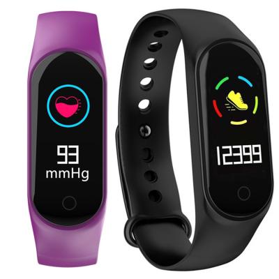 China Touch Screen New Product Sports Wristband Healthy Heart Rate Step Pedometer MI Band M4 Smart Band for sale