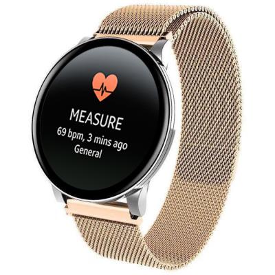 China Touch Screen New Arrivals Sport Health Stainless Steel Waterproof Magnet Smart Bracelet for sale