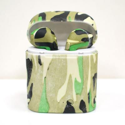 China Mini and Lightweight Design China Factory Supply Camouflage Wireless i7s TWS Earbuds Camouflage Color with Charging Case for sale