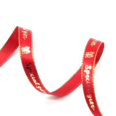 China Hot Selling Recyled 1 cm Width 10 Yards Gold 