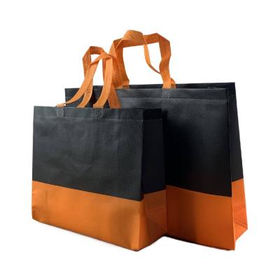 China New Arrival Folding Custom Printing Non Woven Fabric Eco Friendly Biodegradable Bags With Logo Low Price Shopping Bags With Handles for sale