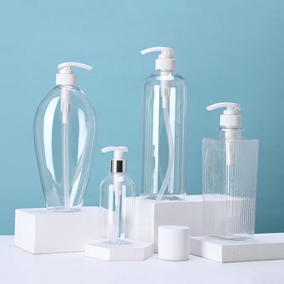 China Custom Logo Household Products Silk Screen Dispenser Special Shampoo Pump Plastic Body Wash Bottles 500ml for sale