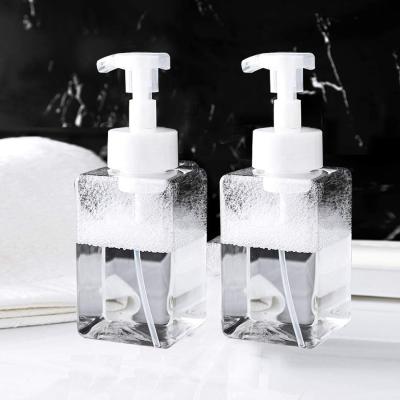 China Household Products Hand Empty Pet Wash Bottle Transparent Plastic Shampoo Shower Liquid Bottle for sale