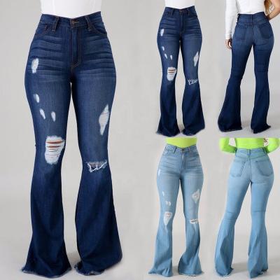 China Wholesale Breathable Rocket Woman Skinny Ripped Jeans Fashion Long Ripped Denim Pants for sale