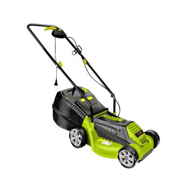 China 1600W Anti-skid Weed Mower Hand Push Blade 32cm Cutting Width Manual Electric Lawn Mower for sale