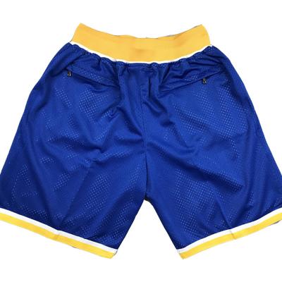 China Square HOT HOT and HOT, 2022 New Men's Indiana Hardwood Classics Fashion Swingman Logo Pocket Shorts - Blue for sale