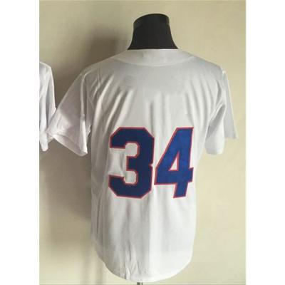 China Texas Throwback Baseball Jersey Men Retro RYAN #34 Tank Top Youth Women Breathable Embroidery With Logo for sale