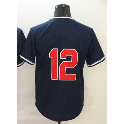 China New Cleveland Baseball 2022 Retro Jersey Men's LINDOR #12 Jersey Youth Women Breathable Embroidery With Logo for sale