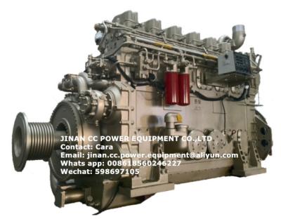 China Jichai chidong shengdong 850hp 6 cylinders water pump with marine diesel engine 850hp 6 cylinders for sale