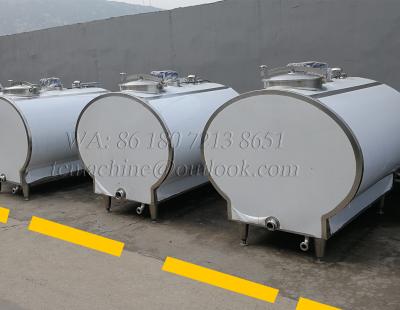 China food & Beverage Plant 1000Liter Refrigerated Tank Milk Refrigeration Tank for sale