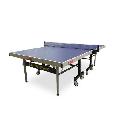 China Easy Move And Foldable 25mm Indoor Ping Pong Table /Ping Pong Table Pipe 40*40steel Fitness Equipment Table for sale