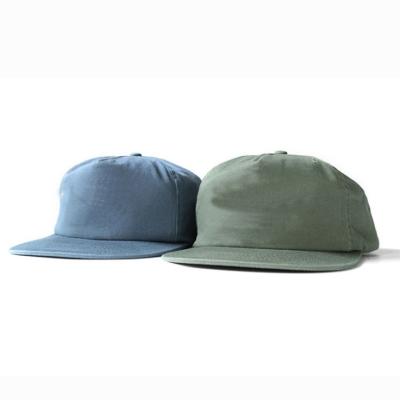 China 5 COMMON Popular Unstructured Panels Nylon Sports Snapback Hats for sale