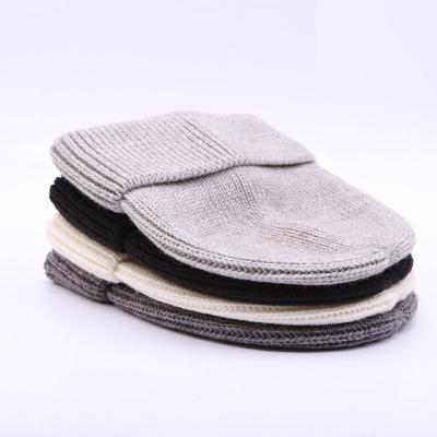 China Wholesale Trendy Solid Color Striped Knit Hat Custom Your Own Embroidery Logo for sale