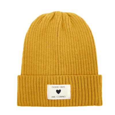 China breathable & Wholesale Custom 100% Acrylic Waterproof Knitted Beanie Hat Fold Winter Beanie for sale